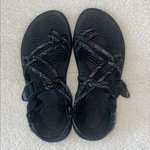Chaco Black and Gray Sandals